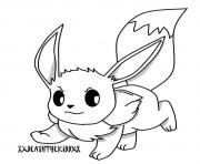 Printable eevee high quality coloring pages
